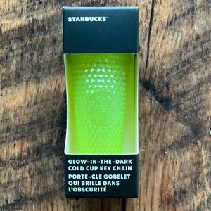 Starbucks glow in the dark cold cup key chain.